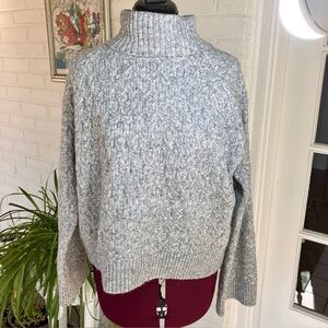 Industry Republic Wool Blend Turtleneck Cable Knit Sweater